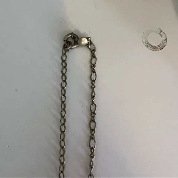 J Crew 💅 unique Brass Locket Long Necklace ✨ - Picture 6 of 7